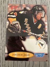 JAROMIR JAGR Pittsburgh Penguins 1997 NHL Starting Lineup Card MINT!