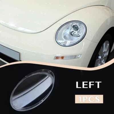 LH Headlight Headlamp Clear Lens Cover Left Side For 2004-2010 Volkswagen Beetle - Imagem 1 de 4
