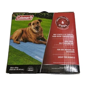 Coleman Kühlmatte für Hunde groß 20*36 in blau neu Karton beschädigt - Bild 1 von 5