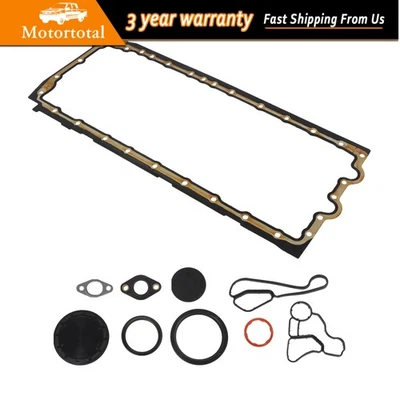 For BMW M135i 335i 435i 535i X5 X6 N55 NEW Oil Pan Gasket Set w/ Oil Cooler Seal Foto 1 de 4