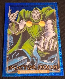 2024 Upper Deck Marvel Masterpieces '92 Blue Traxx Doctor Doom #26 - Picture 1 of 6