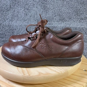 Zapatos SAS Free Time para mujer talla 9,5 anchos cuero marrón Oxford Tripad hechos en EE. UU. - Imagen 1 de 9