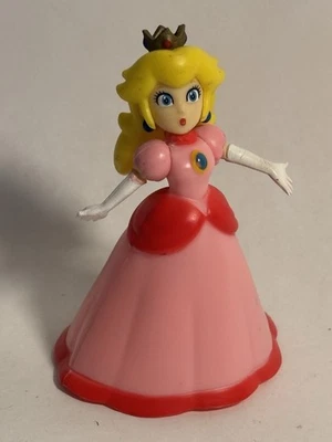 2007 Super Mario Bros Princess Peach com guarda-chuva JAKKS Pacific World Of Nintendo - Imagem 1 de 4