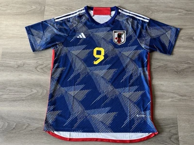 Size XL - Kaoru Mitoma #9 2022 Japan National Team adidas Away Jersey Replica - Image 1 of 4