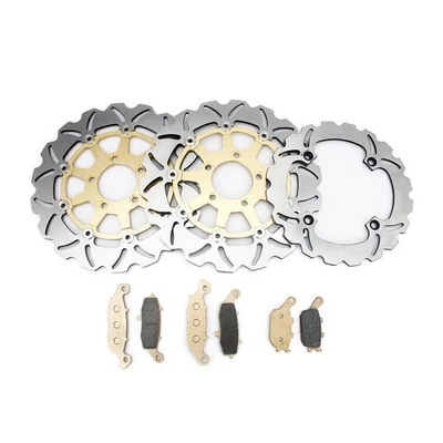 Pastillas de rotor de freno delanteras traseras para Suzuki Vstrom 650 DL 650 2004-2006 DL 1000 02-13 Foto 1 de 4