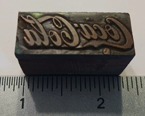 Coca-Cola Letterpress Cut - Picture 1 of 1