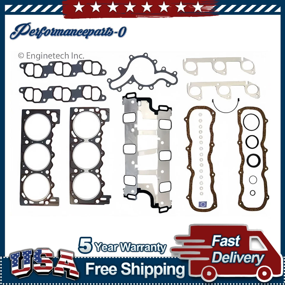 Juego de juntas de motor para Ford Explorer 1991 1992 1993 4,0 L V6 Foto 1 de 1