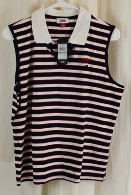 Camiseta sin mangas Tommy Hilfiger para mujer cuello Johnny T-shrit multicolor talla grande Foto 1 de 4