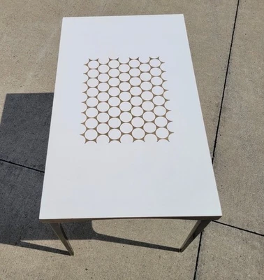 Mesa auxiliar de nido de abeja Heywood Wakefield Contessa moderna de mediados de siglo rara Foto 1 de 4