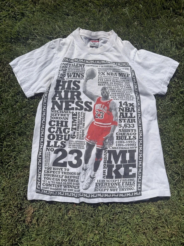 Camiseta de Colección Gráfica Michael Jordan Logros Talla M Griffin TM Foto 1 de 4