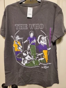 The Who North American Tour Live In Concert Classic Rock - Camiseta Gris XL - NUEVA CON ETIQUETAS - Imagen 1 de 5