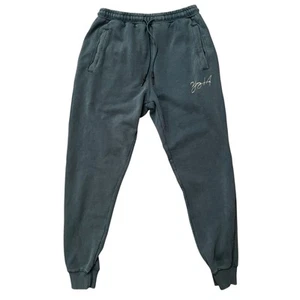 YoungLA Joggers Mens Size L Sweatpants Tapered Leg Drawstring Green - Picture 1 of 4