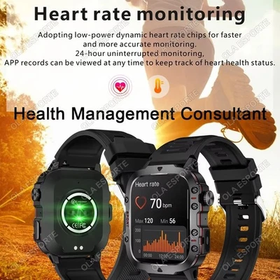 2025 LED Smartwatch Men Bluetooth Call Multi-Sport Fitness Tracker Health Monito - Image 1 of 4