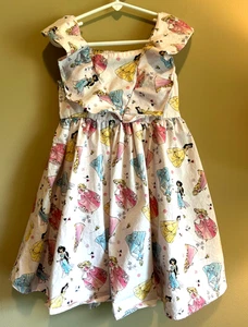 PIPPA & JULIE Disney Girl's Pink Disney Princess Dotted Dress Size 5T - Picture 1 of 6