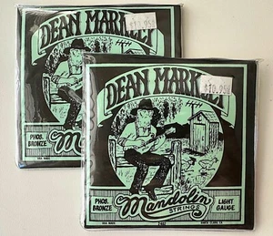 DEAN MARKLEY MANDOLIN STRINGS- PHOSPHOR BRONZE .011-.037. LIGHT GAUGE- 2 SETS! - Picture 1 of 2