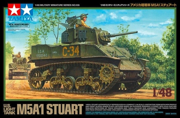 Tamiya 32606 - 1:48 US M5A1 Stuart Luce Tank - Nuovo - Immagine 1 di 1