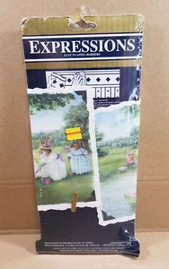 Expressions Bunny Family Wall Border 5 Yards Prepasted Washable 7" NEW - Picture 1 of 2