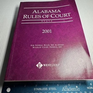 2001 Alabama Rules Of Court Federal State Legal Civil West Group Procedure #2 - Picture 1 of 7