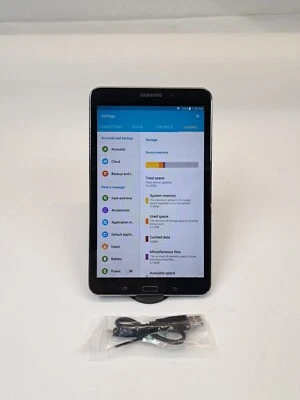 Samsung Galaxy Tab 4 SM-T330NU 8" 16GB Wi-Fi Black  Good - Image 1 of 4