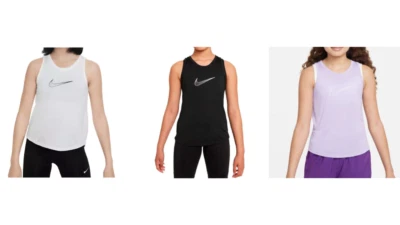 New Nike Girls' Dri-FIT One Training Tank Top Pick Size & Color MSRP:$25.00 - Image 1 of 2
