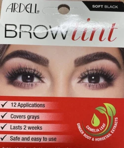 Ardell Brow Tint Soft Black 12 Applications. - Picture 1 of 2