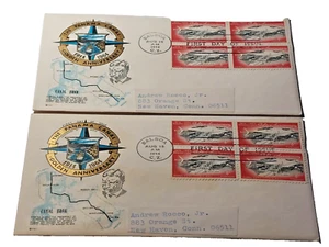 The Panama Canal Golden Anniversary 1914 1964 FDI Cover Lot of 2 - Picture 1 of 4