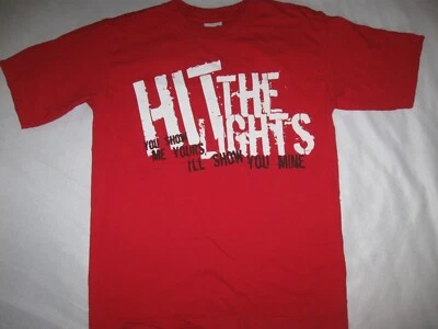 HIT THE LIGHTS Band t shirt Youth Medium Boys Girls EMO Pop Punk Music Lima OHIO - Image 1 of 3