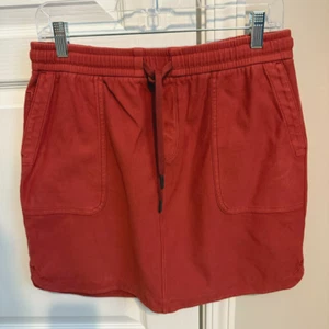 Athleta Skirt Size Small Adjustable Drawstring Waist Burnt Orange 5 Pockets - Picture 1 of 6