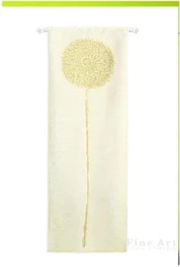 Double Opium Gold Abstract Botanical Wall Tapestry Contemporary Portiere - Picture 1 of 1