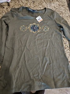 Karen Scott Top mit Strassverzierung Gr. SP - Bild 1 von 5