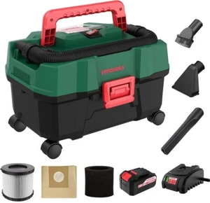 HYCHIKA Cordless Wet and Dry Vacuum Cleaner 18V/15L, 3-IN-1 Vacuum Cleaner With - Picture 1 of 8