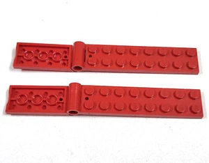Vintage Lego Classic City 2x Klappplatte rot AW680 - Bild 1 von 2