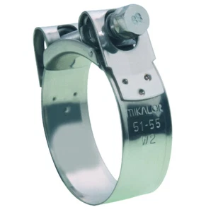 Mikalor Gelenkbolzenschelle 51-55 mm Edelstahl Klappschelle Breitbandschelle - Bild 1 von 1