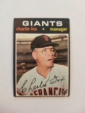 CHARLIE FOX 1971 TOPPS BASEBALL CARD #517 SAN FRANCISCO GIANTS