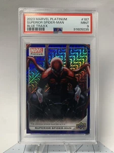 2023 Marvel Platinum Superior Spider-Man Blue Traxx /499 PSA 9 - Picture 1 of 2