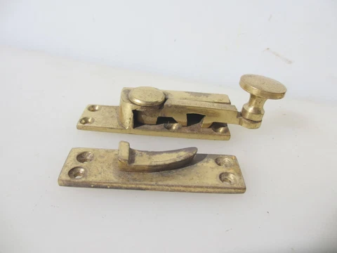 Brass Sash Window Latch Lock Catch Fastener Old Antique STYLE REPRO Cover