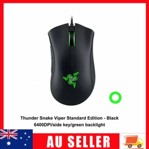 RAZER DeathAdder Essential Optical Gaming Mouse Currys Gaming Mouse Black Gift - Picture 1 of 10