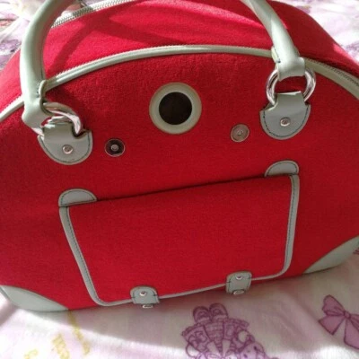 Juicy Couture Pet Carrier Bag Dog Red Unused - Image 1 of 4