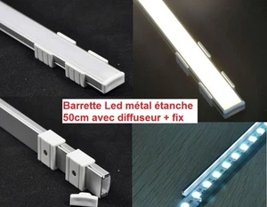 Barrette métal étanche strip de LED 50 cm ! 36 Leds Chaude Triples 12V TOP - Imagen 1 de 1