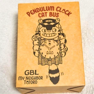 GBL My Neighbor Totoro Catbus Pendulum Wall Clock Studio Ghibli Japan cat goods - Picture 1 of 24
