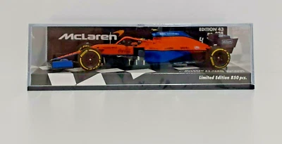 MODELLINO AUTO 1:43 F1 MINICHAMPS MCLAREN MCL35M NORRIS BAHRAIN GP 2021 DIE CAST - Immagine 1 di 4