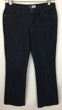 QVC Simply. Chloe Dao Five Pocket Straight Leg Jeans A209799 Size 10 Dark Wash