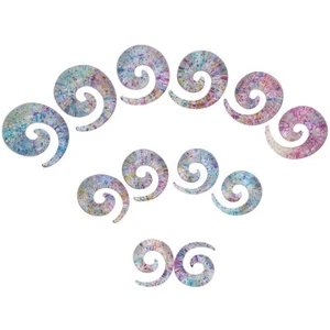 12 PCS Big Gauges Acrylic Tapers Spirals Set Ear Stretching Plugs Kit 00G-3/4... - Picture 1 of 3
