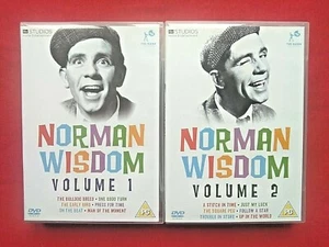 NORMAN WISDOM COLLECTION - VOLUME 1&2 - DVD - ( 12 DISC ) - REGION 2 - TRACKED - Picture 1 of 4