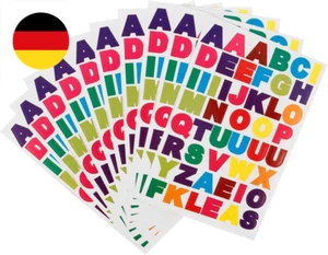 10 Blatt Abc Aufkleber Mit Glitzernden Buchstaben Selbstklebende Aufkleber Buchs - Bild 1 von 9
