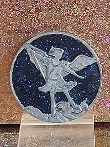 A Jewel Of a Military Token "Petron  Saint Michael"  Guardian Angel - Picture 1 of 3