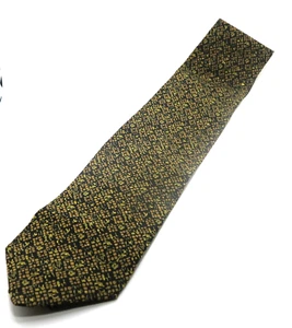 Brioni Italy Tie Brown on Black Silk Neck Tie - Picture 1 of 1