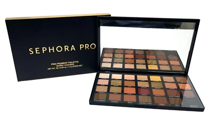SEPHORA PRO Pigment Eyeshadow Palette WARM 28 Shades NEW IN BOX FREE SHIP USA - Image 1 of 4