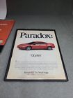 1999 Dodge Intrepid Print Ad 1998 Automobile Car  Vintage Paradox Framed 8.5x11 