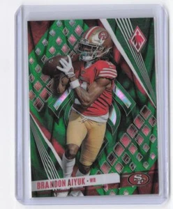 2023 Panini Phoenix Brandon Aiyuk #91 verde sismico #1/25 prima stampa - Foto 1 di 2